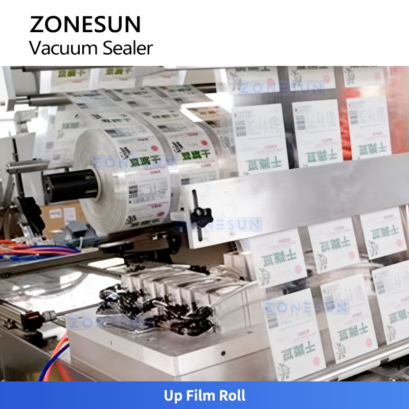 ZONESUN ZS-DLZ380 Automatic Stretch Film Vacuum Packaging Machine for Sausages and Meat