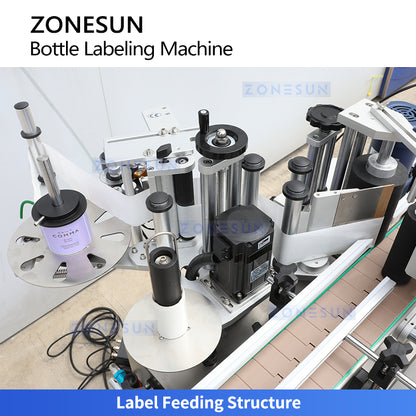 ZONESUN ZS-TB500 Double Side Round Bottle Positioning and Labeling Machine