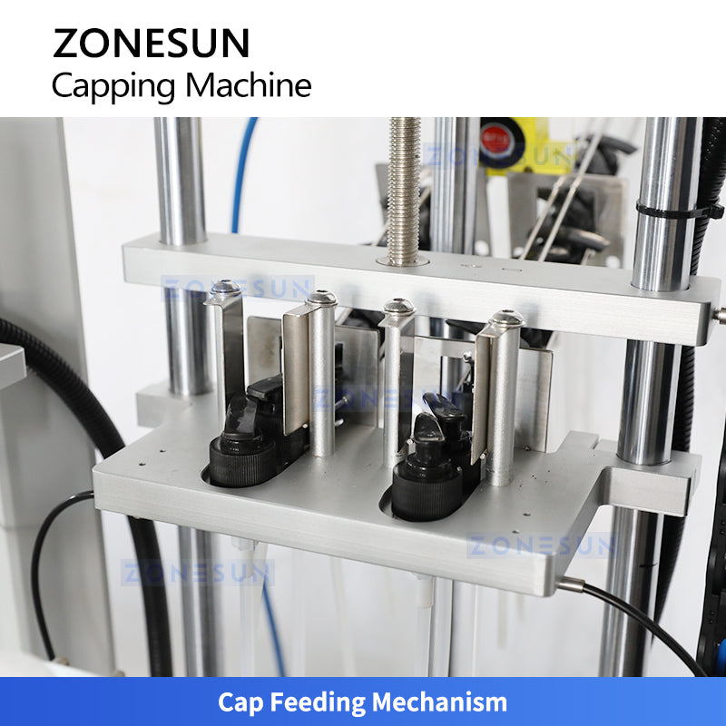 ZONESUN ZS-XG448S Automatic Capping Machine for Duckbill Caps, Pumps, Sprayers & Multi Cap Types