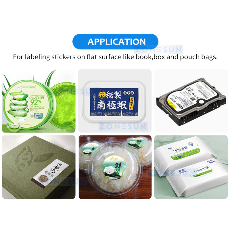 ZONESUN ZS-TB851 Automatic Flat Labeling Machine Label Machine For Production Line