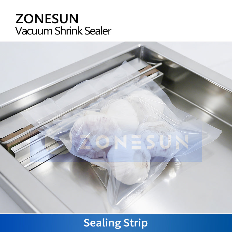ZONESUN ZS-DZ260 Desktop Vacuum Sealer: Perfect for Food Preservation & Industrial Parts Packaging