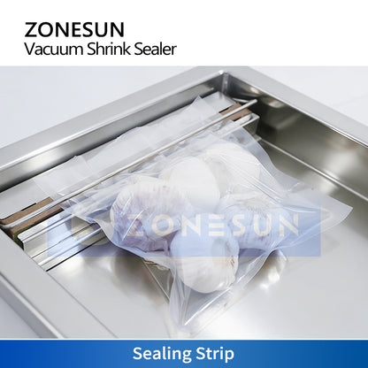 ZONESUN ZS-DZ260 Desktop Vacuum Sealer: Perfect for Food Preservation & Industrial Parts Packaging