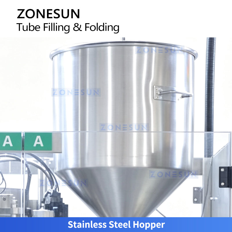 ZONESUN ZS-FS80A Automatic High Speed Aluminum Tube Filling Folding Sealing Machine