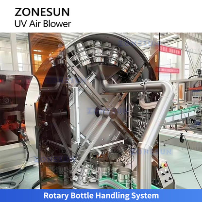 ZONESUN ZS-UVB1 Automatic UV Sterilization and Air Blowing Machine for Milk Powder Bottle Cleaning