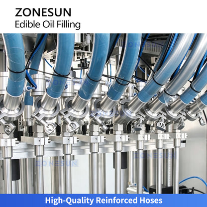 ZONESUN ZS-EVF01 Automatic Multi-Head Piston Edible Oil Filling Machine