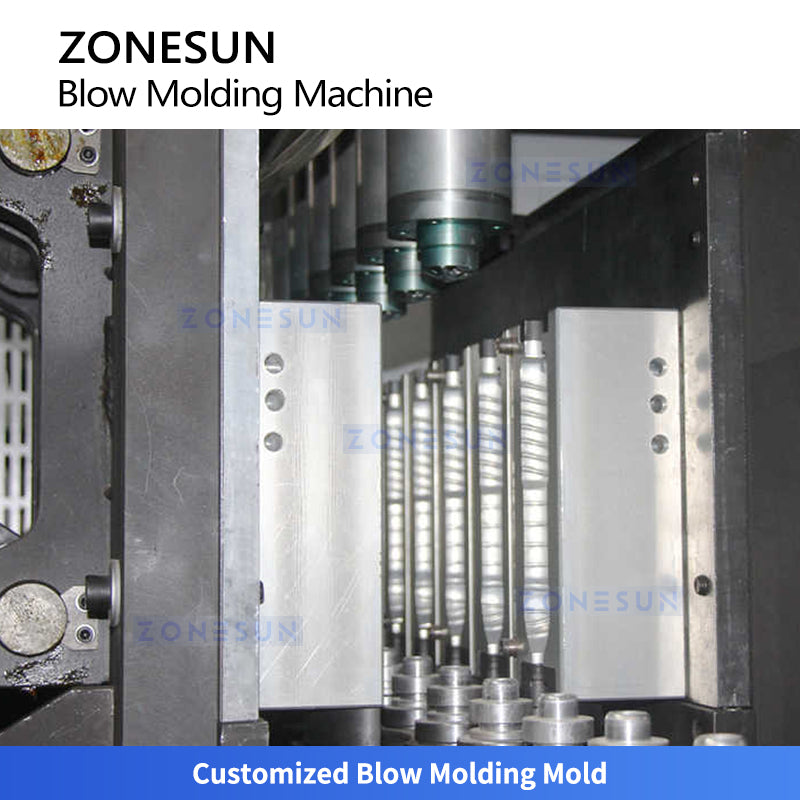 ZONESUN ZS-SBM6A Fully Automatic PET Blow Molding Machine for Oil Juice Cosmetic Water Bottles Up to 750ml High-Speed Servo Design