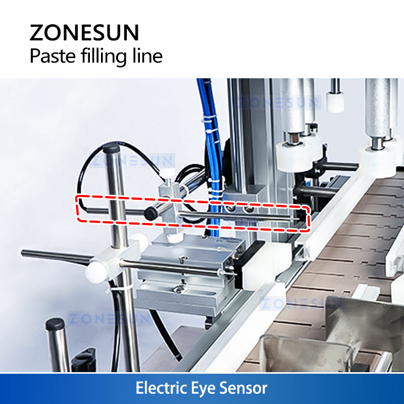 ZONESUN ZS-FAL180D8 Desktop Bottle Filling Capping Labeling Machine For Paste