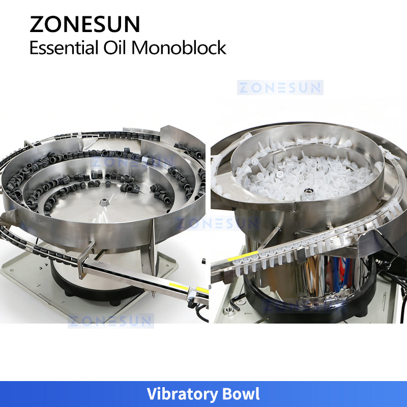Monoblock System: ZONESUN ZS-AFC52 Essential Oil Filling, Stoppering&Capping Machine Production Line