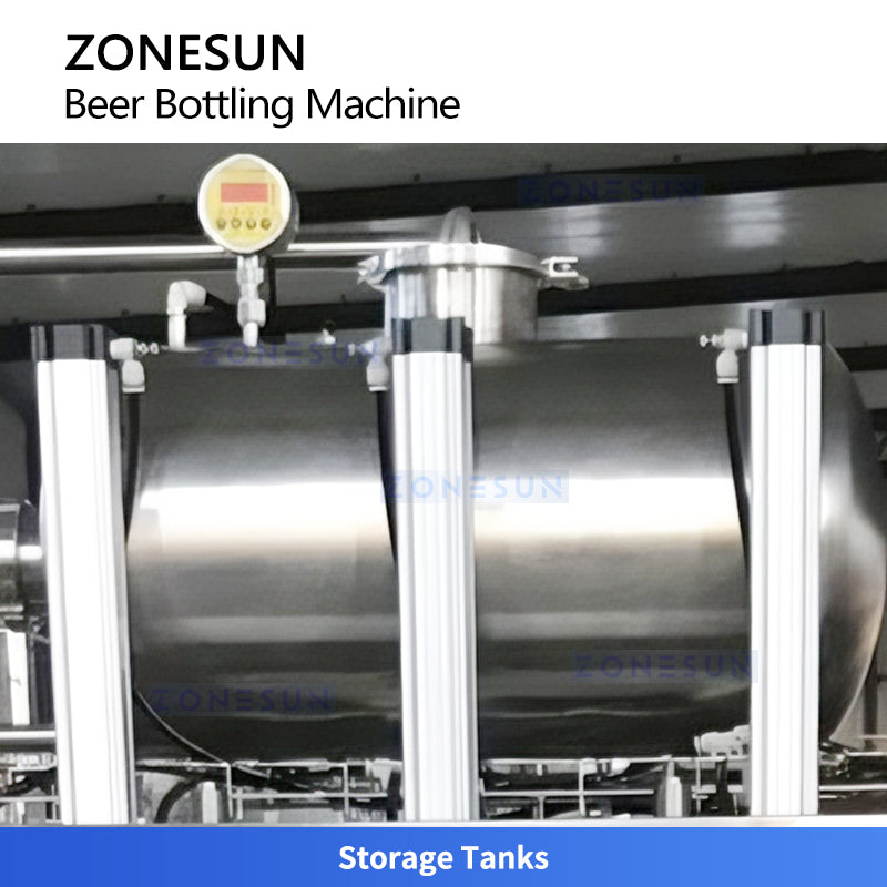 ZONESUN ZS-CFC5 Semi-Automatic Beer Bottle Filling and Capping Machine for Small Breweries