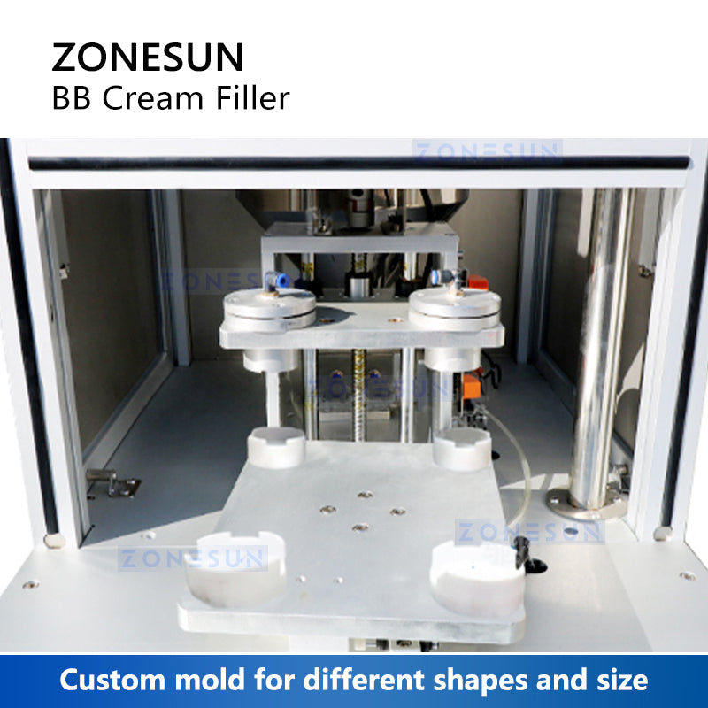 ZONESUN ZS-GTBB2 Dual Head BB Cream Filling Machine for Air Cushion & Beauty Product Packaging