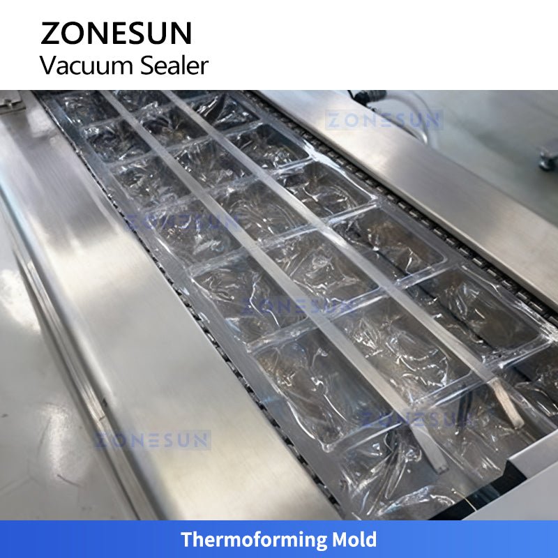 ZONESUN ZS-DLZ380 Automatic Stretch Film Vacuum Packaging Machine for Sausages and Meat
