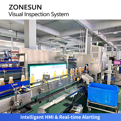 Zero Defects: ZONESUN ZS-MD120 360° Visual Inspection System for PET Bottles & Aluminum Cans
