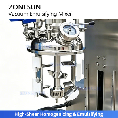 Perfect Emulsions: ZONESUN ZS-MX360 Lab Vacuum High Shear Mixer for Creams, Lotions &Pharmaceuticals