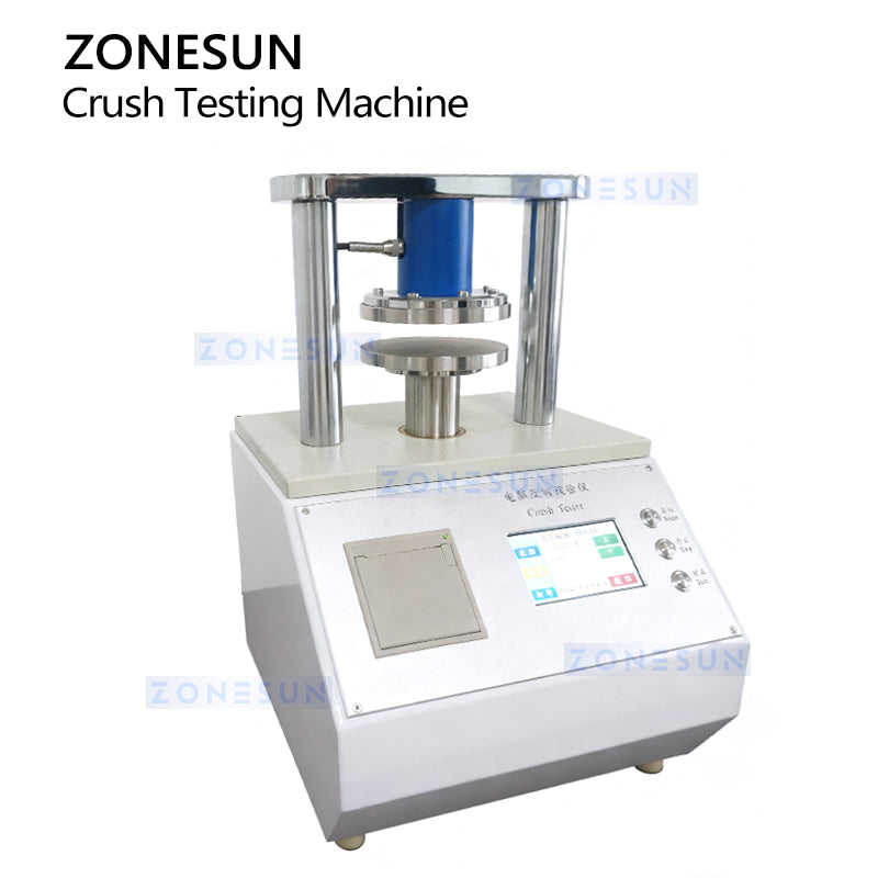 ZONESUN ZS-DTBT2 Crush Testing Machine | Paperboard & Corrugated Material Strength Tester Demo