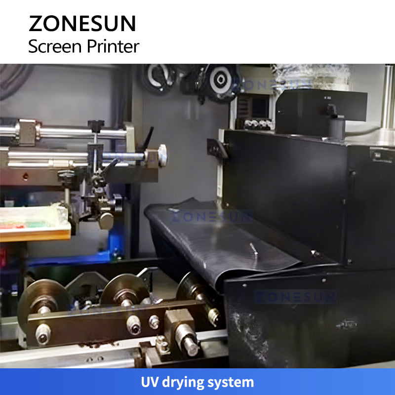 ZONESUN ZS-SWP2 Automatic Single Color Screen Printing Machine for Round and Oblate Bottles
