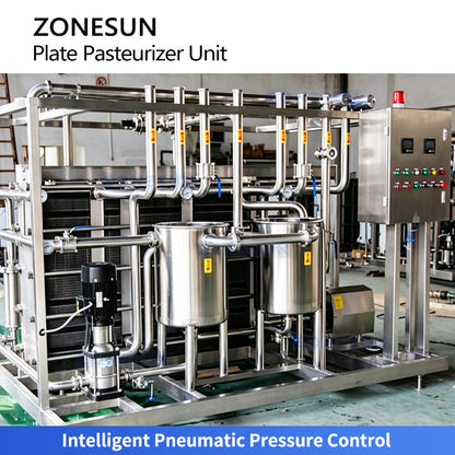 ZONESUN ZS-PRT200 Industrial Plate Type Pasteurizer & UHT Sterilizer for Milk & Juice