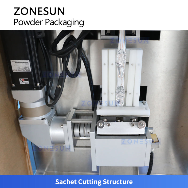ZONESUN ZS-FS100L Compact Automatic VFFS Sachet Powder Packing Machine for Food, Pharma, Chemical