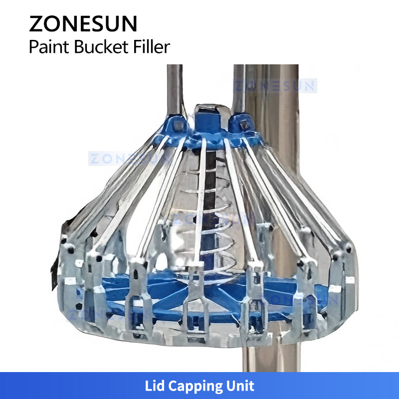 ZONESUN ZS-GTW3D Automatic Filling and Capping Machine for Paint Buckets and Liquid Containers