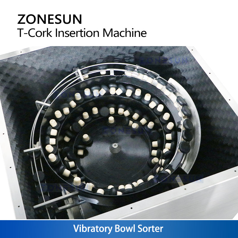 High Speed Tech: ZONESUN ZS-XG21U Automatic T-Shape Corker Machine for Whisky & Gin Bottle Stoppers