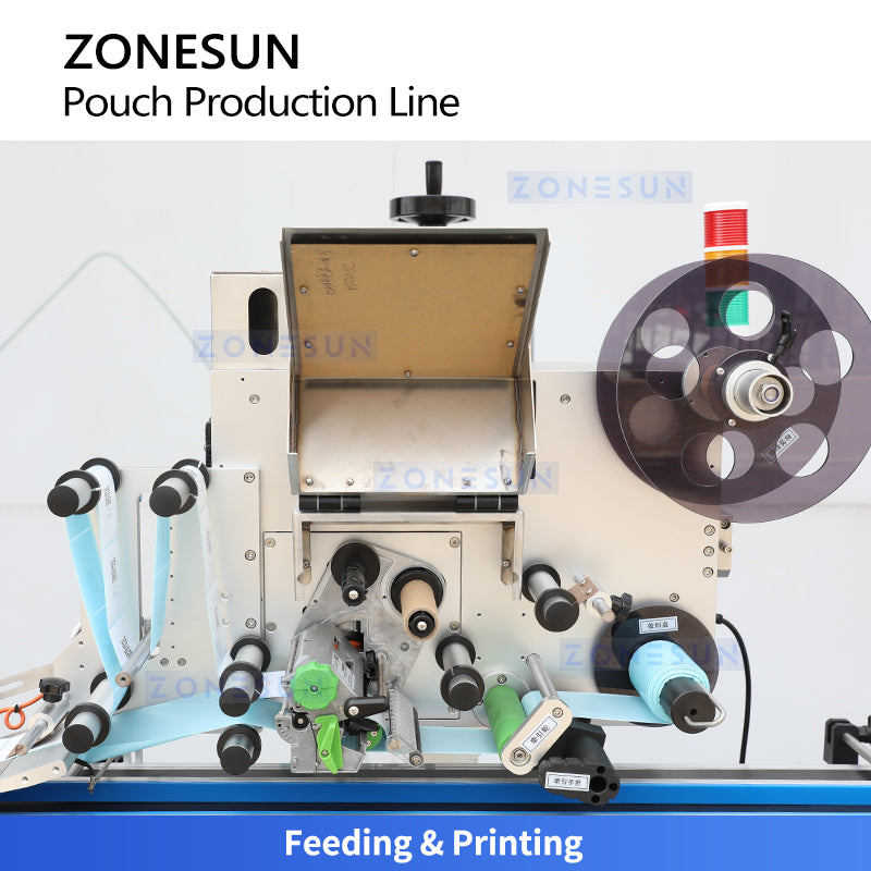 VFFS Tech: ZONESUN ZS-FSL220 Automatic Small Liquid Pouch Filling, Sealing & Print Labeling Line
