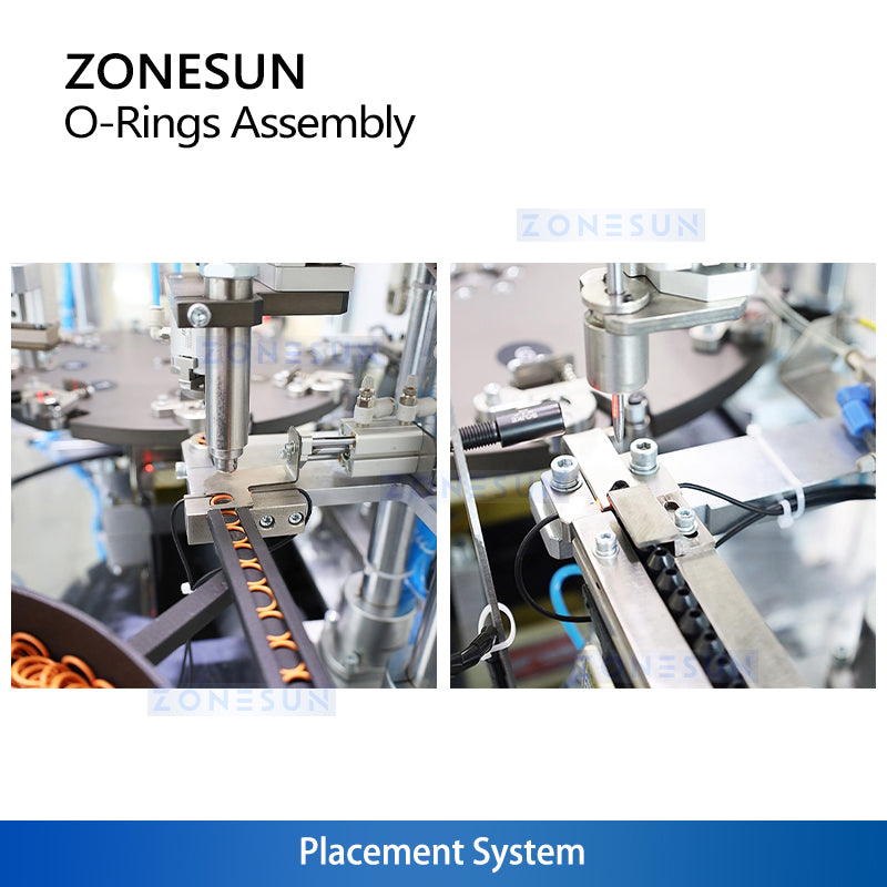 ZONESUN ZS-J0A02 Fully Automatic O-Ring Assembly Machine for valves, connectors & pumps