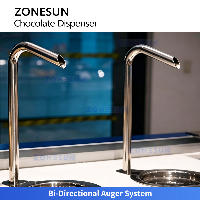 Sweet Toppings: ZONESUN ZS-DJ500 Commercial Chocolate Sauce Melting Tempering & Dispenser Machine