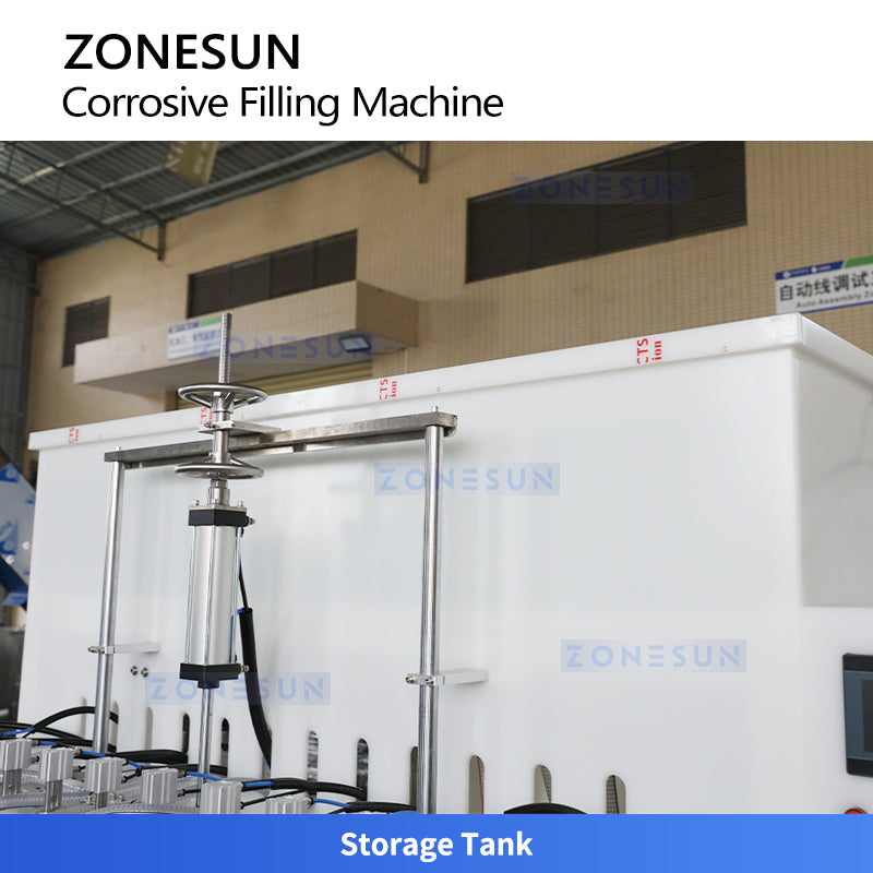 ZONESUN ZS-YTCR12A 12-Head Automatic Gravity Filling Machine for Corrosive Liquids