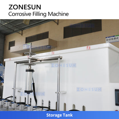 ZONESUN ZS-YTCR12A 12-Head Automatic Gravity Filling Machine for Corrosive Liquids