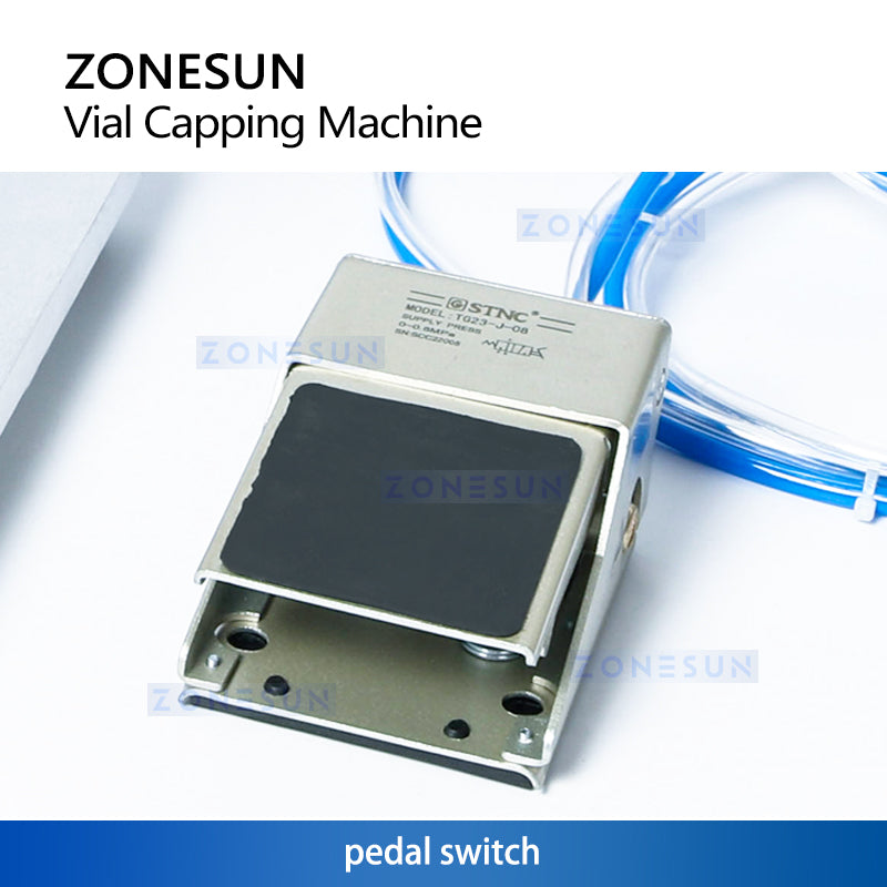 Zonesun ZS-YG08B 13/20mm Pneumatic Aluminum Plastic Penicillin Capping Machine