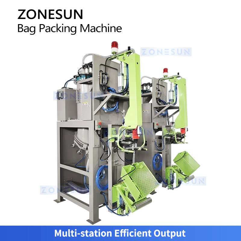 High Capacity: ZONESUN ZS-FSK5 Automatic Valve Bag Packing Machine for Cement & Dry Mortar