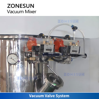 Powerful Mixing: ZONESUN ZS-VM50D Double Planetary Vacuum Mixer for Battery Slurry & Adhesives