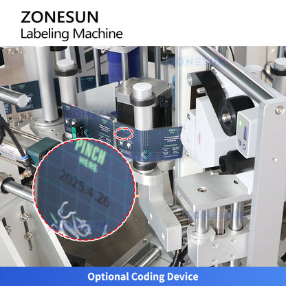 ZONESUN ZS-TB822X Automatic Top and Multi Sided Labeling Machine with Date Coding System for Bottles Boxes and Industrial Packaging