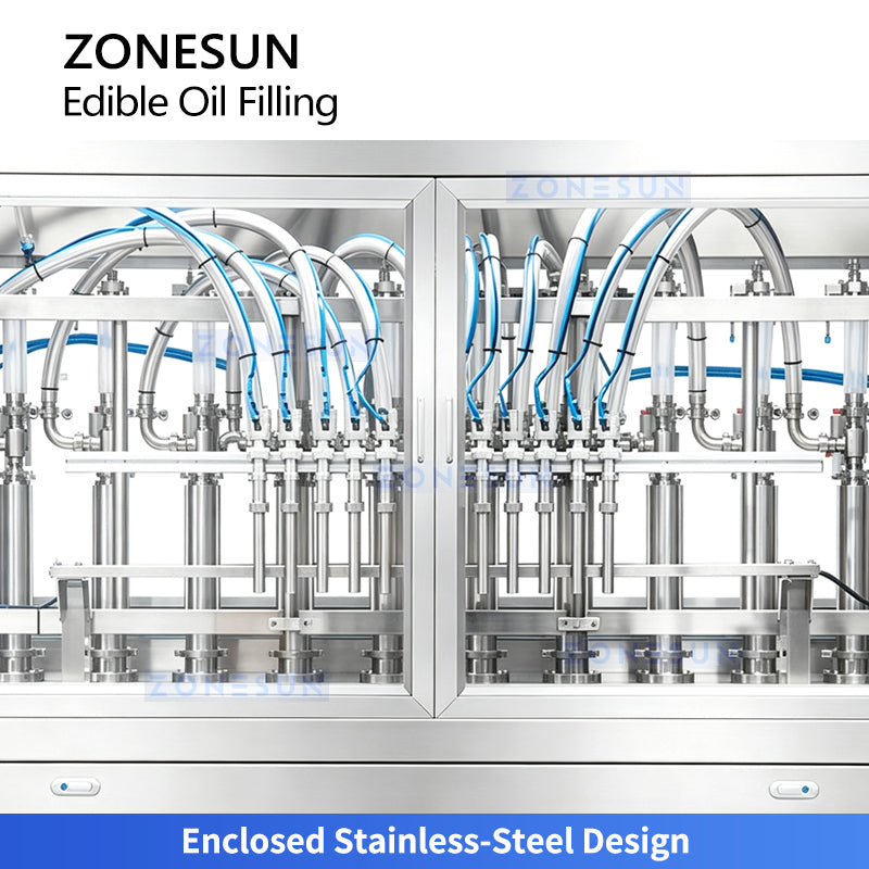 ZONESUN ZS-EVF01 Automatic Multi-Head Piston Edible Oil Filling Machine