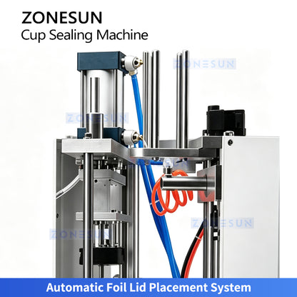 ZONESUN ZS-KCS6 Automatic Pneumatic Rotary Cup Tea Can Heat Sealing Machine