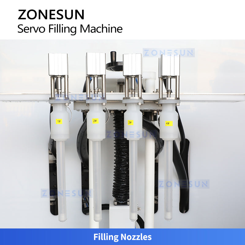 ZONESUN ZS-GYCR4A Automatic Corrosive Liquid Filling Machine for Acid Alkali Detergent Packaging