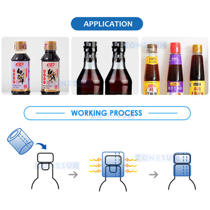 ZONESUN ZS-SXRS1 Automatic PVC Capsule Heat Shrinker for Wine Bottles Sealing
