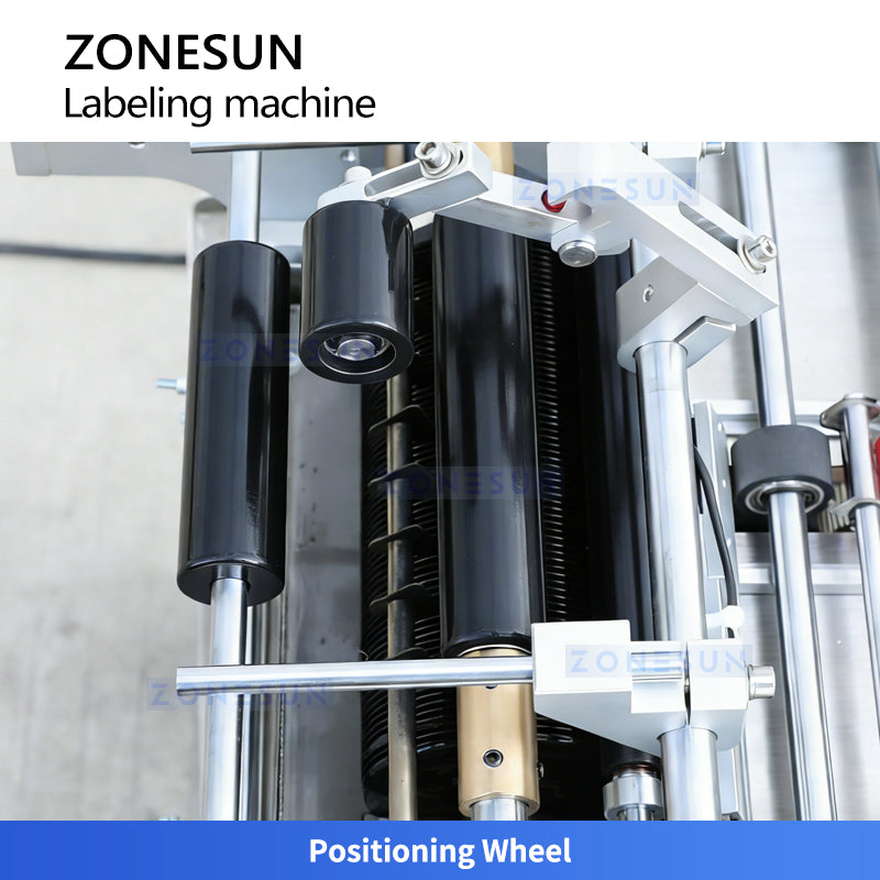 ZONESUN ZS-JTB10 Semi Automatic Wet Glue Labeling Machine for Round Bottles and Jars