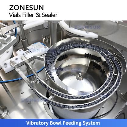 High Precision: ZONESUN ZS-AFC9H Automatic Vial Filling Stoppering Machine with Laminar Flow Hood