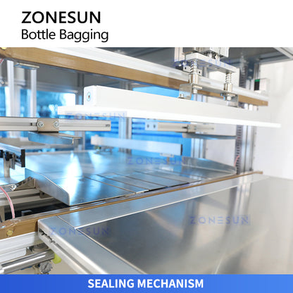ZONESUN ZS-SPL20 Automatic Plastic Bottle Bagging Machine for Beverage, Detergent and Spray Bottles