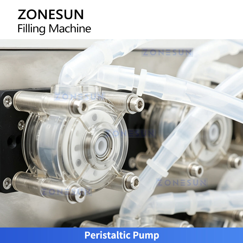 ZONESUN ZS-YTPP8 Compact 8-Head Peristaltic Pump Bottle Liquid Filling Machine
