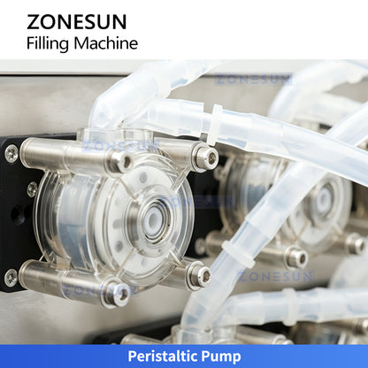 ZONESUN ZS-YTPP8 Compact 8-Head Peristaltic Pump Bottle Liquid Filling Machine