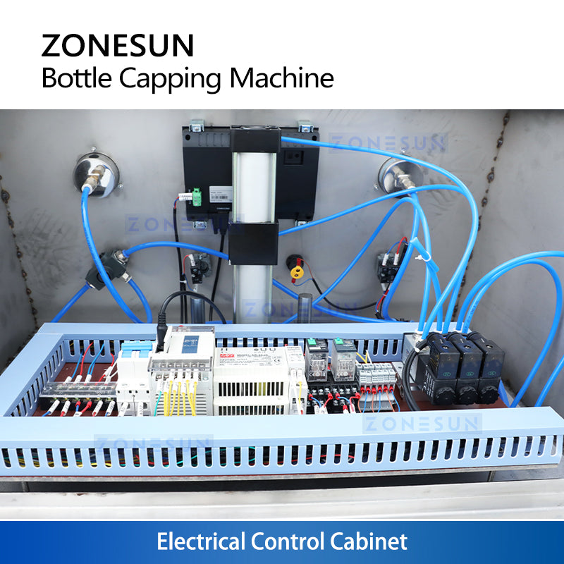 ZONESUN ZS-FK50 4 Heads Semi-automatic Vacuum Capping Machine For Jam Jar Bottles