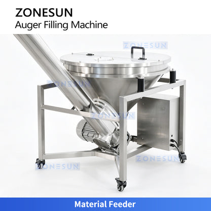 Double Speed:ZONESUN ZS-FM5D Automatic Dual Head Auger Protein & Spice Powder Bottle Filling Machine