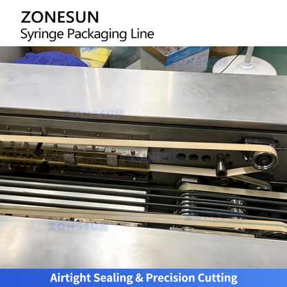 ZONESUN ZS-HYS60 Automatic Syringe Feeding and Pouch Packaging Line for Medical Use