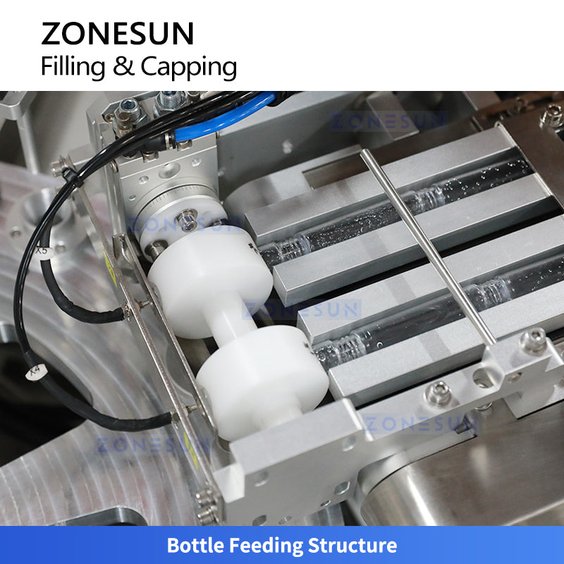 ZONESUN ZS-AFC17R Auto Roller Ball Bottle Filling Capping Machine for Perfume & Essential Oils
