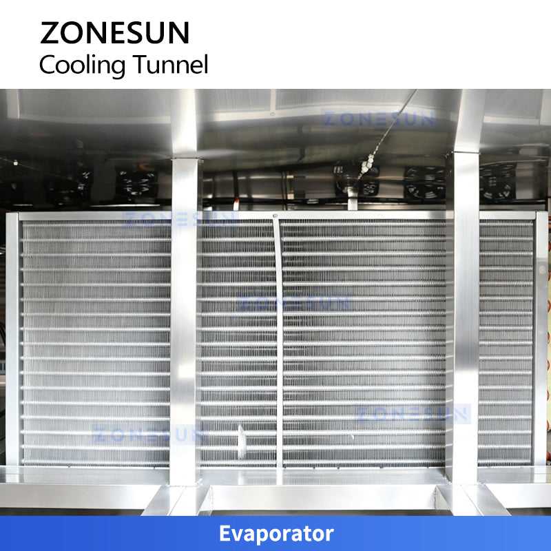 ZONESUN ZS-CT3 Industrial Cooling Tunnel with Reciprocating Conveyor