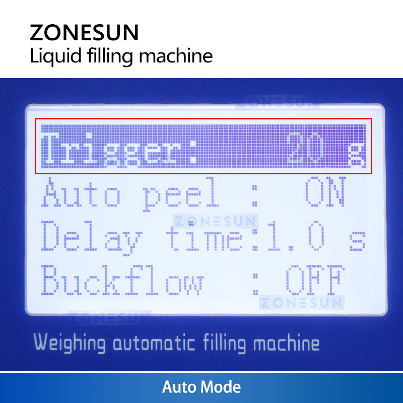 ZONESUN ZS-M100 Semi-Automatic Weighing Liquid Filling Machine for Cosmetics Chemicals