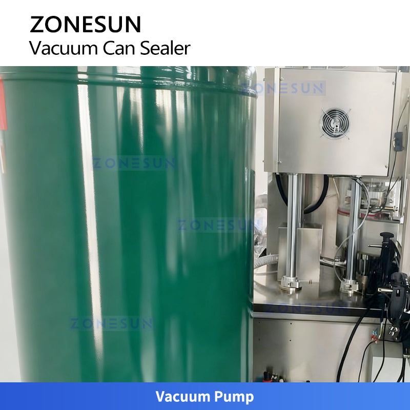ZONESUN ZS-AFK200 Fully Automatic Vacuum Can Sealing Machine for Metal Packaging