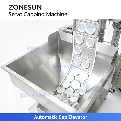 ZONESUN ZS-SVXG01 Automatic Servo Capping Machine for Bottles and Jars Packaging
