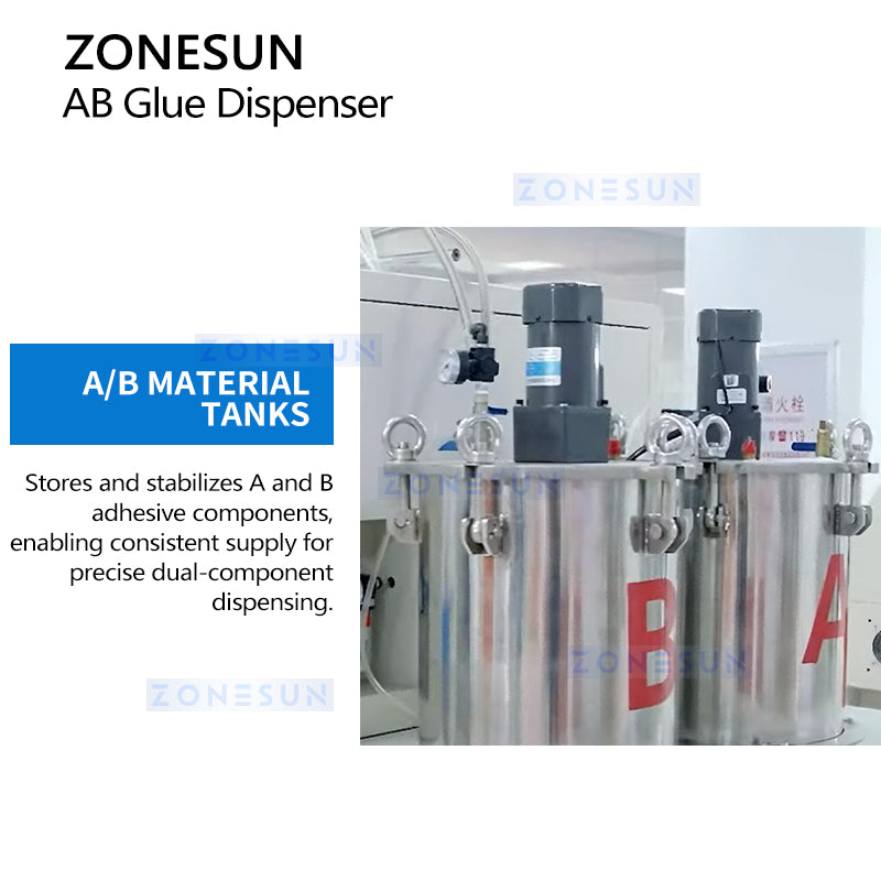 ZONESUN ZS-AGD3 Automatic Dual-Component Adhesive Filling Machine for Epoxy, PU and Acrylic